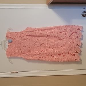 EUC CeCe Floral Applique Dress